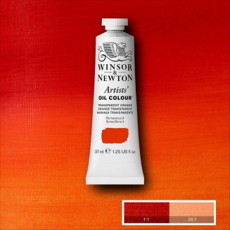 Winsor & Newton 37ml Artists Oil Series 4 Transparent Orange