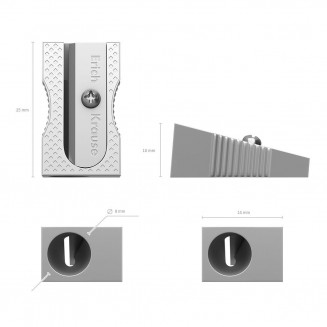 ErichKrause Single Hole Aluminum Sharpener
