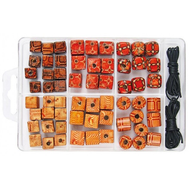 Σετ Χάντρες Κοσμημάτων Καφέ Αποχρώσεις