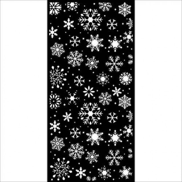 Stamperia Χονδρό Στένσιλ 0,5mm 12x25cm Snowflakes
