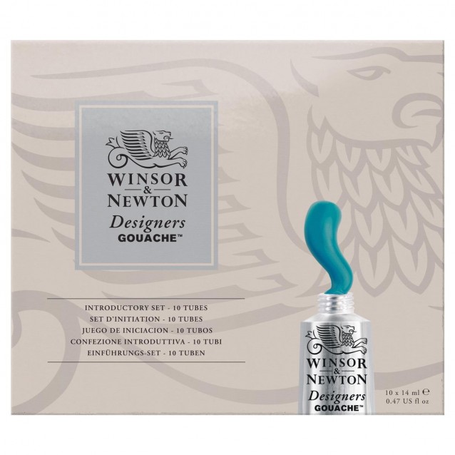 Winsor & Newton Κασετίνα με 10 Τέμπερες Designers 14ml