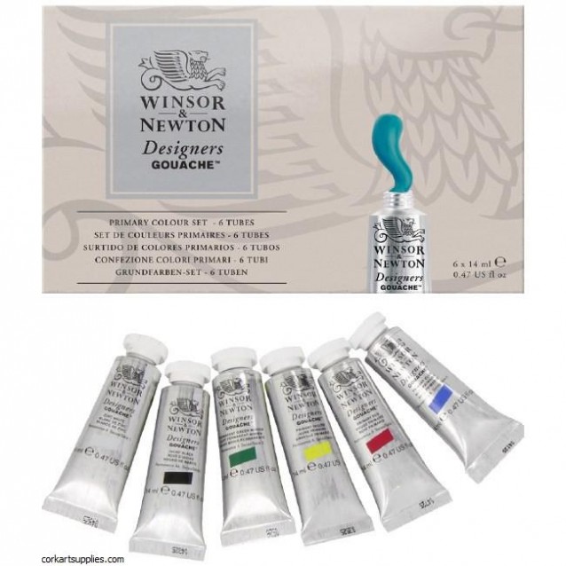 Winsor & Newton Κασετίνα με 6 Τέμπερες Designers 14ml
