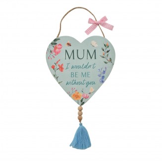 he Cottage Garden Hanging Heart Plaque With Tassel Mum
