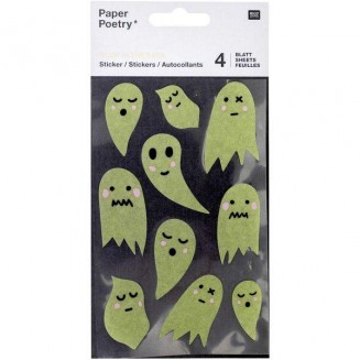 Rico Design 40 Αυτοκόλλητα Washi Φαντασματάκια FSC