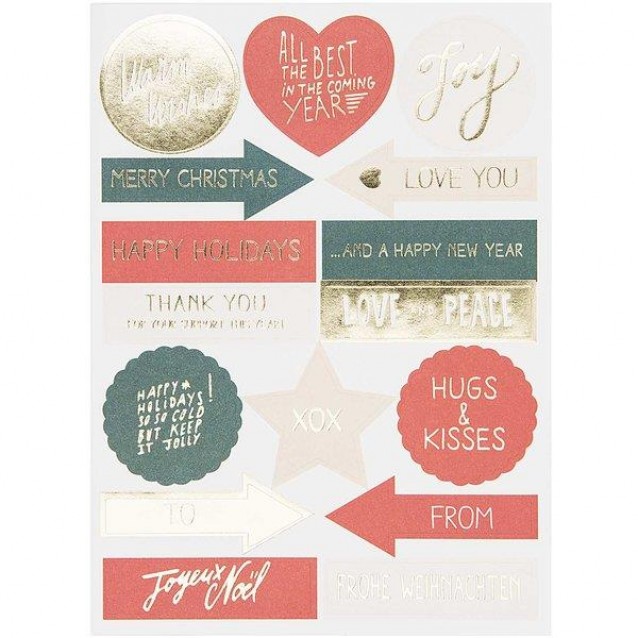 Rico Design DIY Ευχετήρια Κάρτα Jolly Merry Christmas