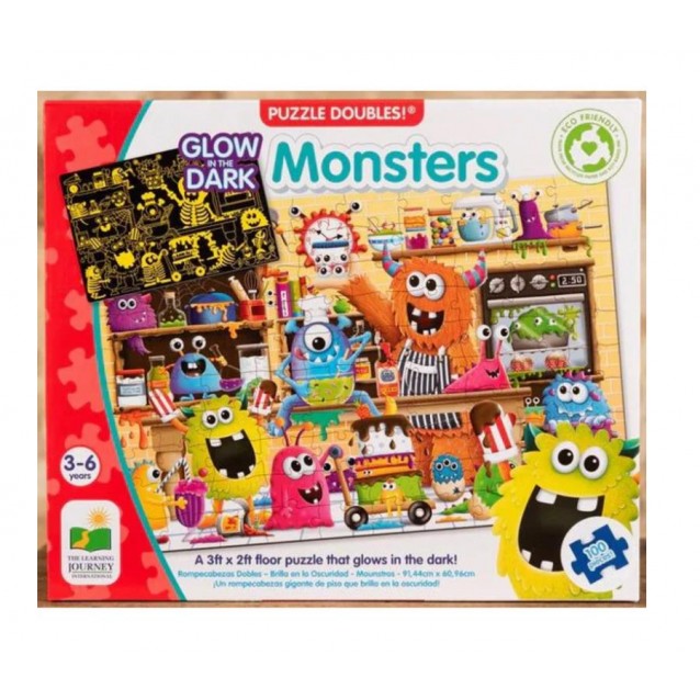 Παζλ 2 σε 1 Φωσφορίζον Τέρατα