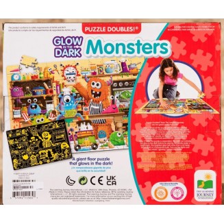 2 in 1 Puzzle Glow in the dark Monsters