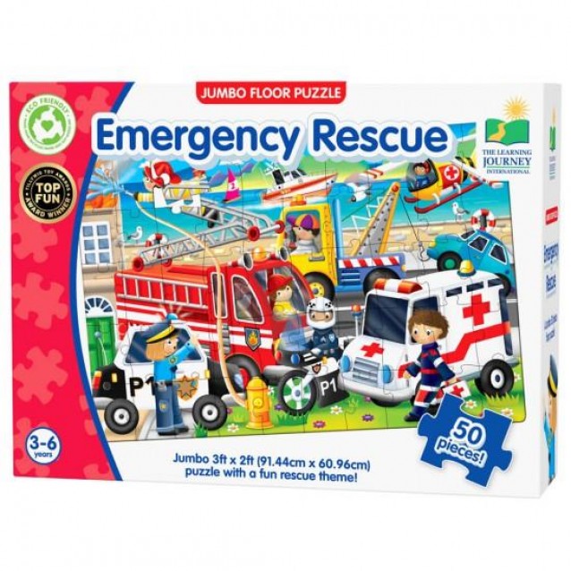Jumbo Παζλ Δαπέδου Οχήματα Διάσωσης