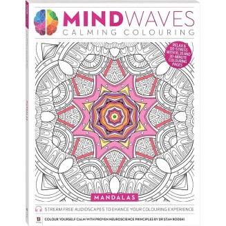 Βιβλίο Ζωγραφικής Mindwaves Calming Colouring Mandala