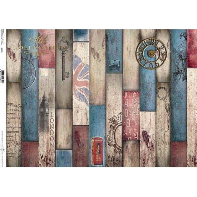 Itd. Collection Ριζόχαρτο Decoupage A3 (42x29,7cm) Colorful Boards