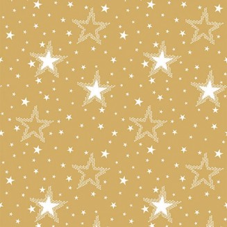 Ambiente 20 Χαρτοπετσέτες 33x33cm 3φύλλες Night Sky White/Gold FSC