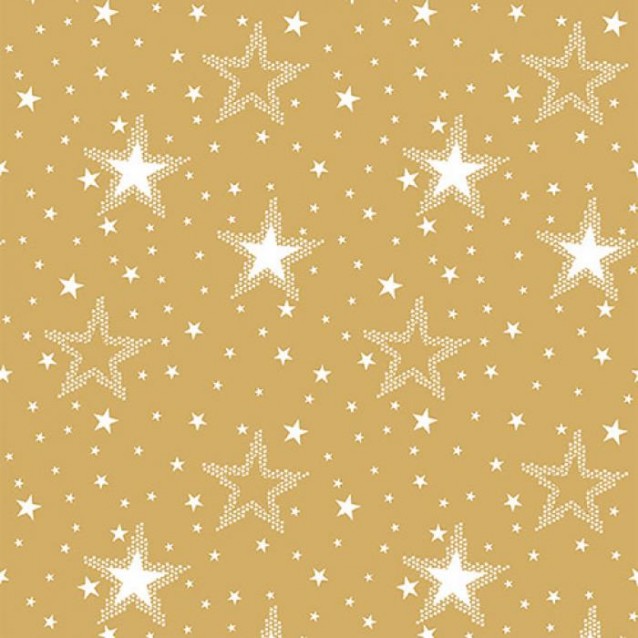 Ambiente 20 Χαρτοπετσέτες 33x33cm 3φύλλες Night Sky White/Gold FSC