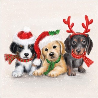 Ambiente 20 Χαρτοπετσέτες 33x33cm 3φύλλες Sweet Dogs FSC