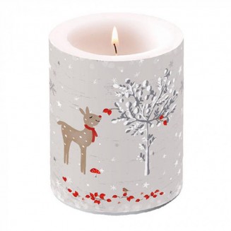 Ambiente Big Candle 10x12cm Sniffing Deer