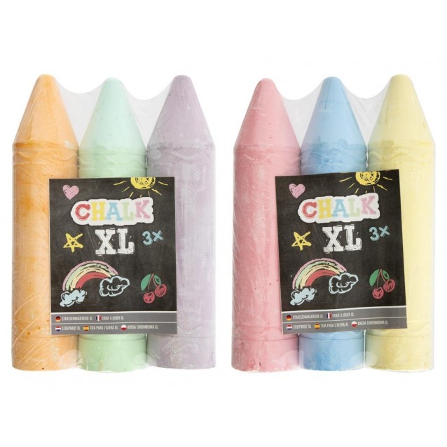 Moxy 3 Μεγάλες Κιμωλίες 19cm σε Διάφορα Χρώματα