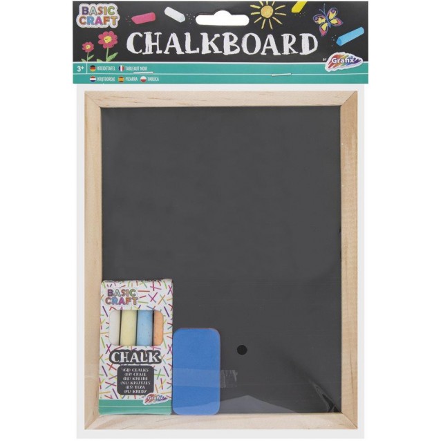 Moxy Μαυροπίνακας 20x16cm με Κιμωλίες & Σφουγγάρι