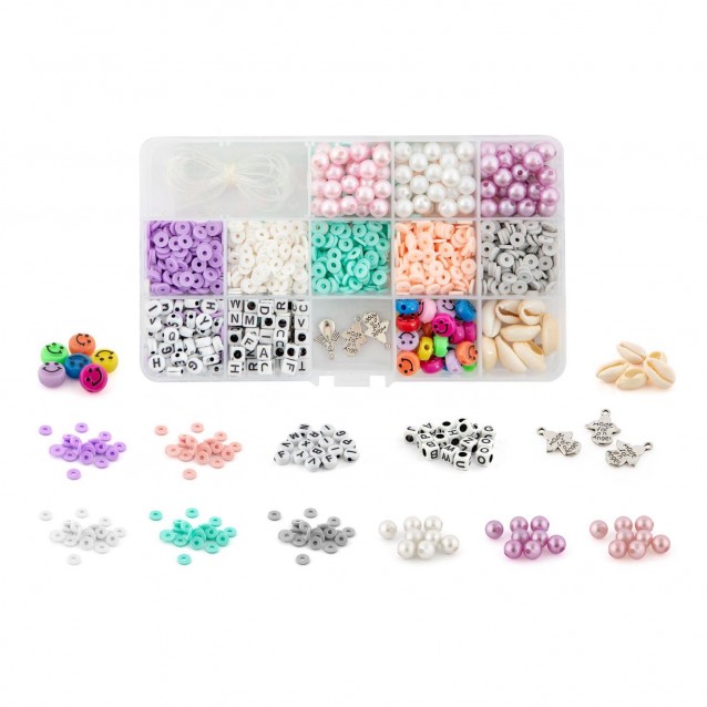 Moxy Χάντρες σε Κουτί Αποθήκευσης 10x17cm