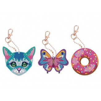 Moxy Σετ Φτιάξτε Μπρελόκ με Diamond Painting Κύκλος