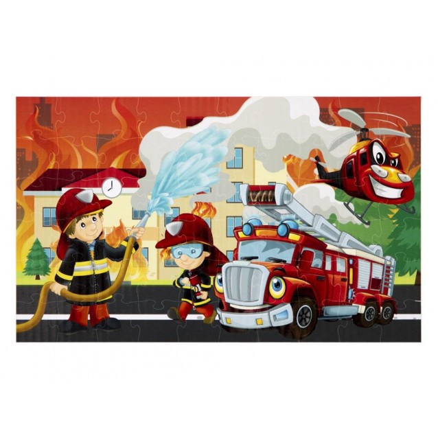 Moxy Παζλ Πυροσβεστική 58x38,5cm 60 κομμάτια