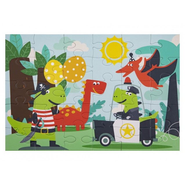 Moxy Παιδικό Παζλ 29x18cm 30 κομμάτια Δεινόσαυροι