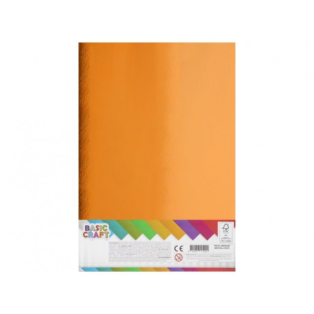Craft ID 10 Χρωματιστα Χαρτόνια/Καθρεφτης 250gsm Α4 (21x29 7cm)