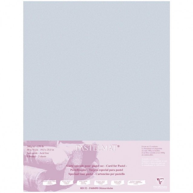Clairefontaine Χαρτί Pastelmat 50x70cm 360gr Light Blue