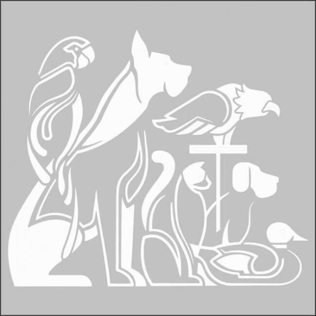 Artdeco Stencil 30x30cm Animals 112