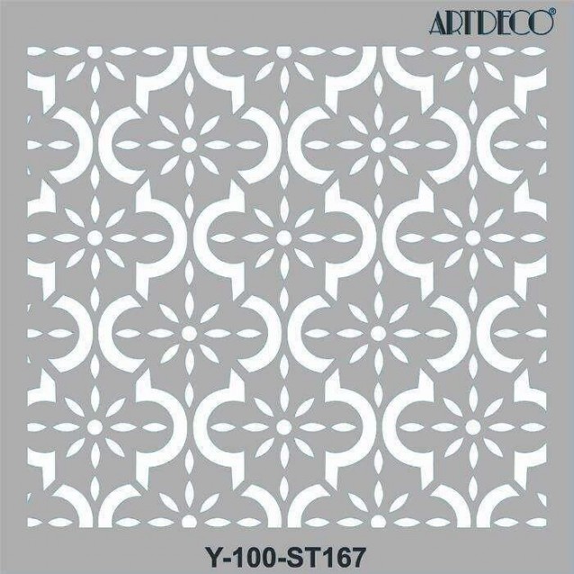 Artdeco Stencil 30x30cm Authentique Pattern 167