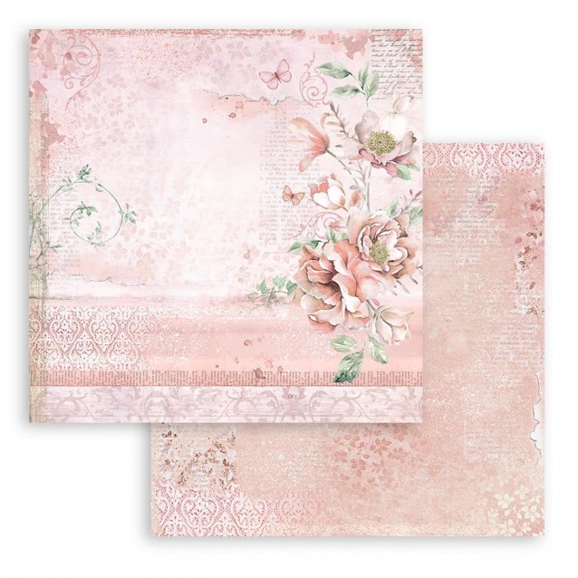Stamperia Χαρτί Scrapbooking 30,5X30,5cm Διπλής Όψης Roseland Flowers