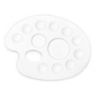 Isomars Πλαστική Παλέτα Οβάλ 12 Θέσεων 22x17cm