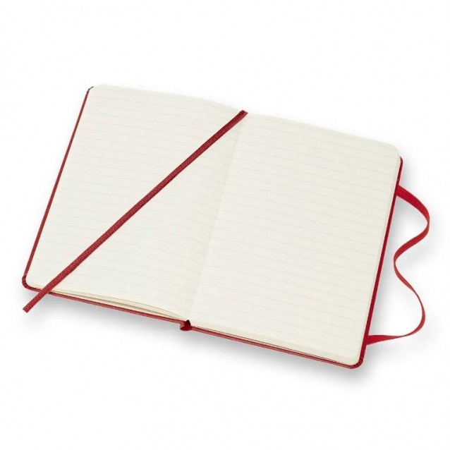 Moleskine Σημειωματάριο με Γραμμές Μικρό Scarlet Red Σκληρόδετο