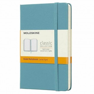 Moleskine Σημειωματάριο με Γραμμές Μικρό Reef Blue Σκληρόδετο