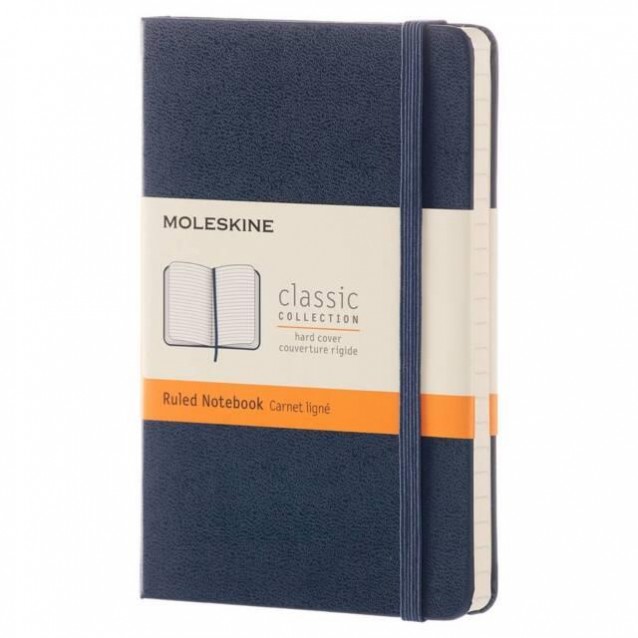 Μoleskine Σημειωματάριο με Γραμμές Μεγάλο Saphr Blue Σκληρόδετο