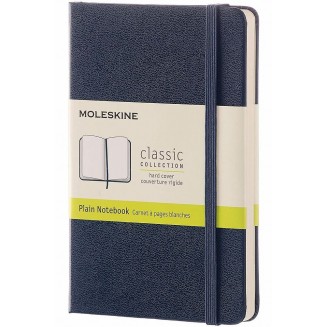 Moleskine Σημειωματάριο με Λευκές Σελίδες Μεγάλο Sapphire Blue Σκληρόδετο