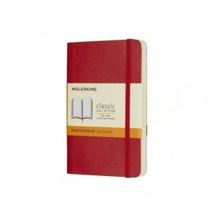 Μoleskine Σημειωματάριο με Γραμμές Μεγάλο Scarlet Red Εύκαμπτο