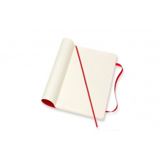 Μoleskine Σημειωματάριο με Γραμμές Μεγάλο Scarlet Red Εύκαμπτο