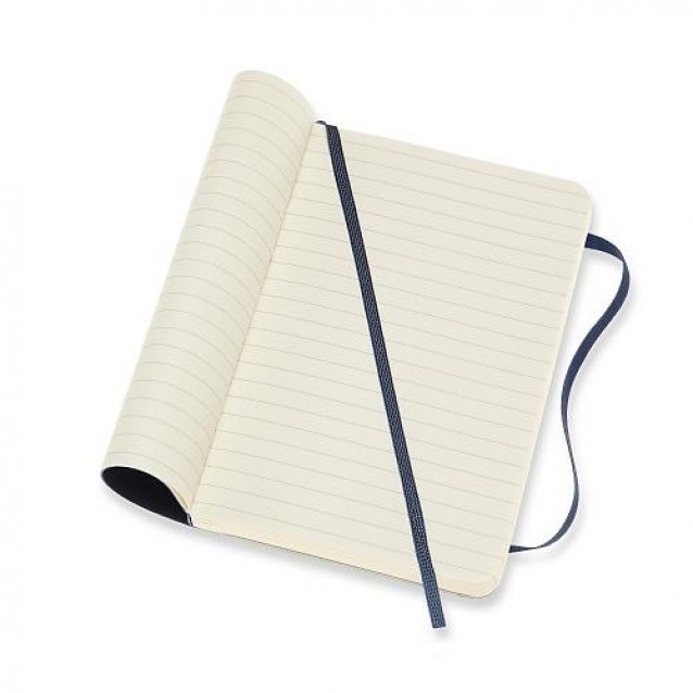 Moleskine Σημειωματάριο με Γραμμές Μικρό Sapphire Blue Εύκαμπτο