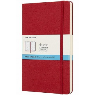 Moleskine Σημειωματάριο με Τελίτσες Μεγάλο Scarlet Red Σκληρόδετο