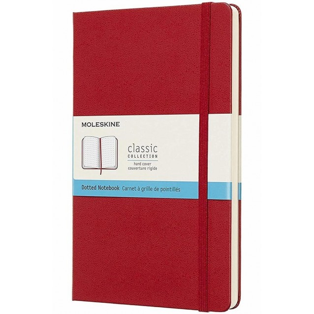 Moleskine Σημειωματάριο με Τελίτσες Μεγάλο Scarlet Red Σκληρόδετο