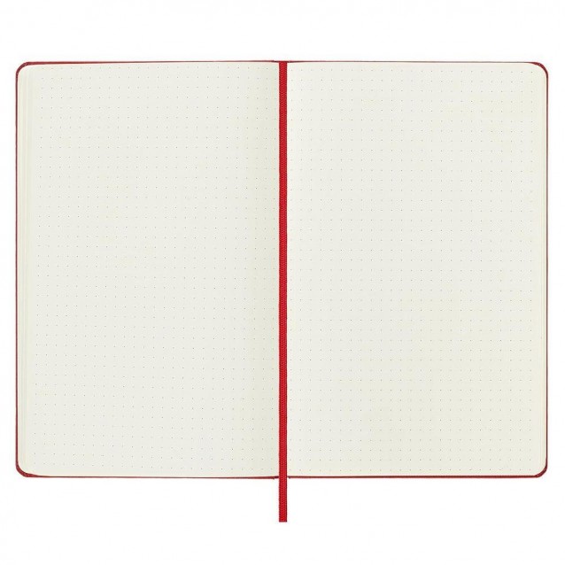 Moleskine Σημειωματάριο με Τελίτσες Μεγάλο Scarlet Red Σκληρόδετο