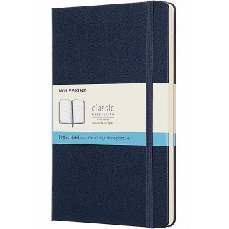 Moleskine Σημειωματάριο με Τελίτσες Μεγάλο Sapphire Blue Σκληρόδετο