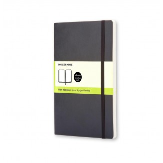 Moleskine Σημειωματάριο με Λευκές Σελίδες Μεγάλο Black Εύκαμπτο