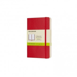 Μoleskine Σημειωματάριο με Λευκές Σελίδες Μικρό Scarlet Red Εύκαμπτο