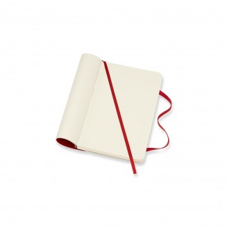 Μoleskine Σημειωματάριο με Λευκές Σελίδες Μικρό Scarlet Red Εύκαμπτο