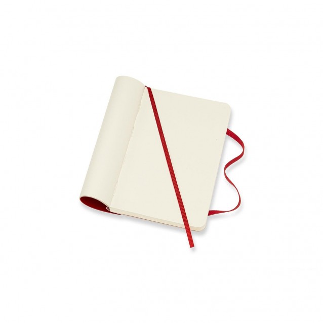 Μoleskine Σημειωματάριο με Λευκές Σελίδες Μικρό Scarlet Red Εύκαμπτο