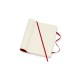 Moleskine Σημειωματάριο με Λευκές Σελίδες Μεγάλο Scarlet Red Εύκαμπτο