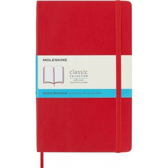 Moleskine Σημειωματάριο με Τελίτσες Μεγάλο Scarlet Red Εύκαμπτο
