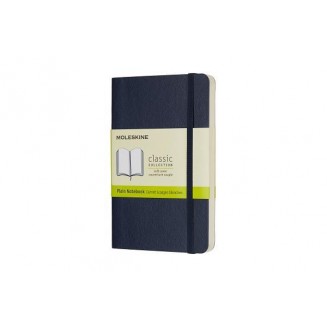 Moleskine Σημειωματάριο με Λευκές Σελίδες Μεγάλο Sapphire Blue Εύκαμπτο