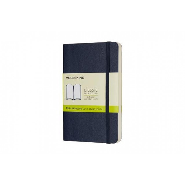 Moleskine Σημειωματάριο με Λευκές Σελίδες Μεγάλο Sapphire Blue Εύκαμπτο