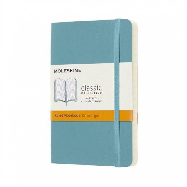Moleskine Σημειωματάριο με Γραμμές Μικρό Reef Blue Εύκαμπτο